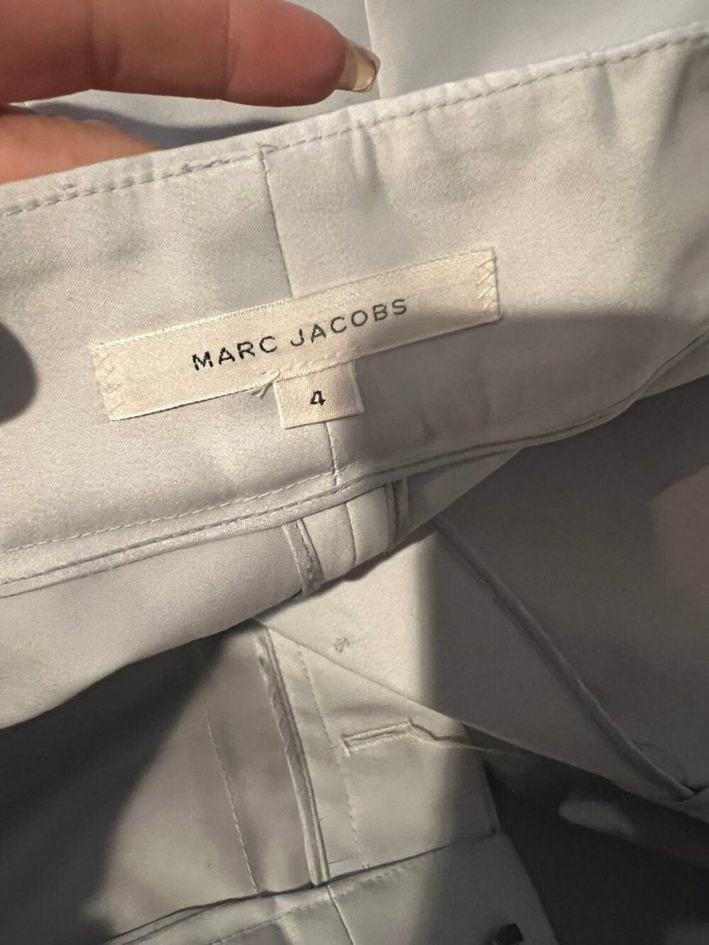 VINTAGE MARC JACOBS CROP SIDE TIE PANTS CULOTTES SIZE 4 MADE IN USA - Picture 6 of 7